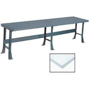 GLOBAL EQUIPMENT Production Workbench w/ Laminate Square Edge Top, 144"W x 30"D, Gray 500313